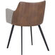 Griffin November Grey / Bravo Cognac Dining Armchair